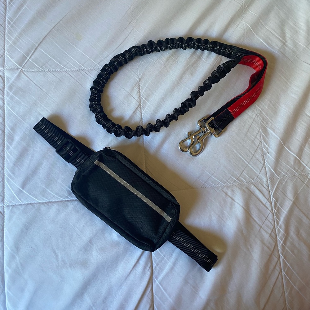 Hands-Free Dog Leash with Removable Pouch